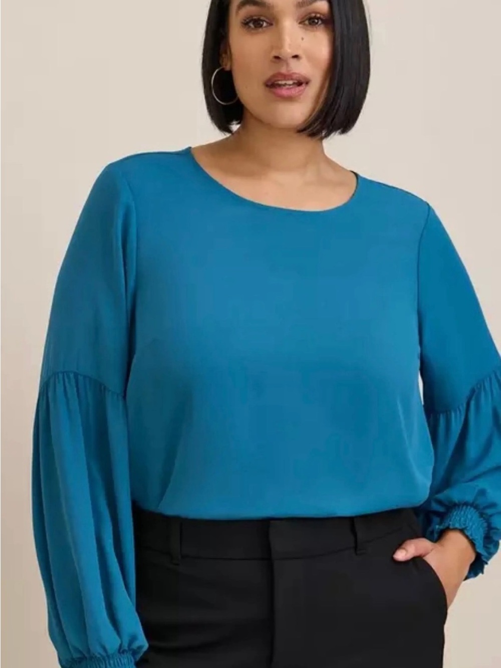 TORRID • Blouson Sleeve Georgette Blouse